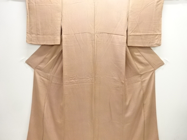 草木染　のり散らし模様一つ紋小紋着物